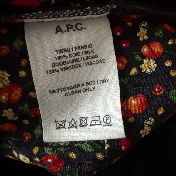 A.P.C. Silk Cherry Dress - Picture 7 of 7